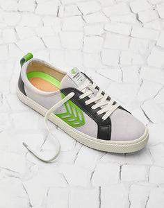 CATIBA Low Ice/Green Suede Sneaker Men