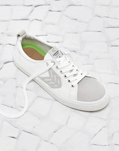 Load image into Gallery viewer, CATIBA Low Off White Canvas Ice Suede Accents Sneaker Women
