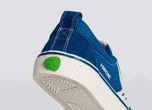 Load image into Gallery viewer, CATIBA Low Stripe Pantone Classic Blue Suede and Canvas Sneaker Men
