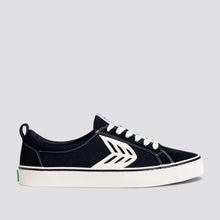 Load image into Gallery viewer, CATIBA Low Stripe Black Suede and Canvas Contrast Thread Sneaker Women
