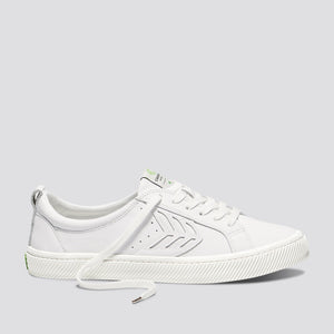 CATIBA Low Off White Leather Sneaker Women