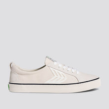 Load image into Gallery viewer, CATIBA Low Stripe Vintage White Suede and Canvas Sneaker Women
