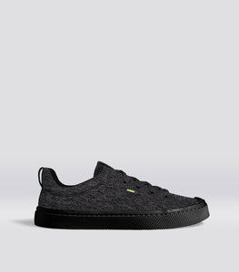 IBI Low Stone Black Knit Sneaker Men