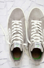 Load image into Gallery viewer, CATIBA High Cloud Grey Suede Ivory Logo Sneaker Women

