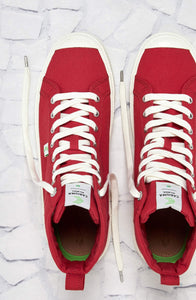 OCA High Red Canvas Sneaker Women