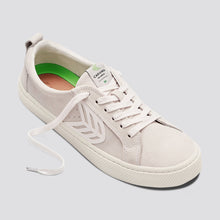 Load image into Gallery viewer, CATIBA Low Off White Suede Ivory Logo Sneaker Men
