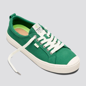 OCA Low Green Canvas Sneaker Women