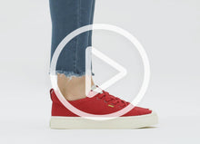 Load image into Gallery viewer, IBI Low Raw Red Knit Sneaker Women
