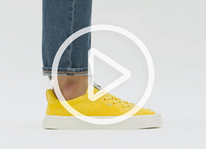 IBI Low Sun Yellow Knit Sneaker Men