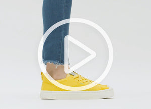 IBI Low Sun Yellow Knit Sneaker Women