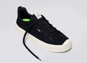 IBI Low Black Knit Sneaker Men