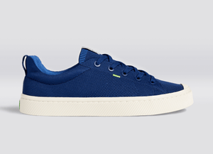 IBI Low Mineral Blue Knit Sneaker Men