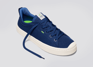 IBI Low Mineral Blue Knit Sneaker Men