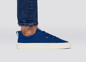 IBI Low Mineral Blue Knit Sneaker Men