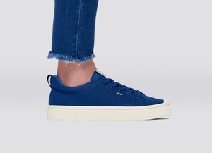 IBI Low Mineral Blue Knit Sneaker Women