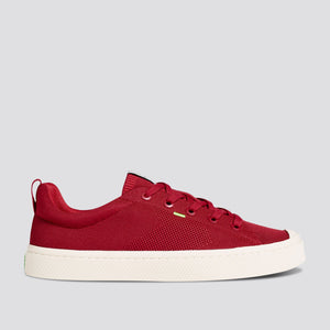 IBI Low Raw Red Knit Sneaker Men