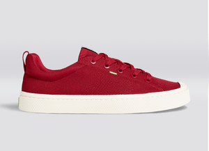 IBI Low Raw Red Knit Sneaker Men