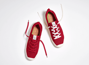 IBI Low Raw Red Knit Sneaker Men