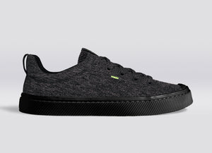 IBI Low Stone Black Knit Sneaker Men