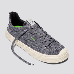 IBI Low Stone Grey Knit Sneaker Women
