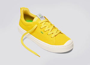 IBI Low Sun Yellow Knit Sneaker Women