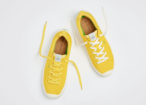 IBI Low Sun Yellow Knit Sneaker Men