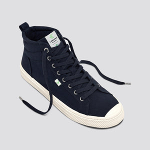OCA High Navy Canvas Sneaker Women