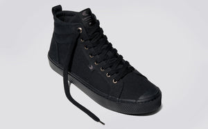 OCA High All Black Canvas Sneaker Men