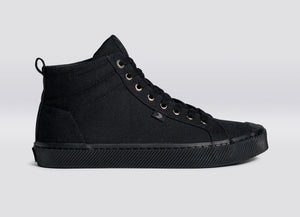 OCA High All Black Canvas Sneaker Women