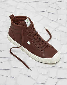 OCA High Red Brown Premium Leather Sneaker Men