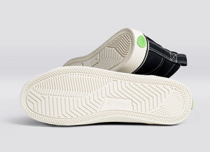 OCA High Stripe Black Canvas Contrast Thread Sneaker Men