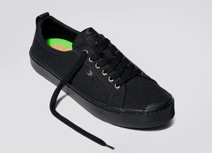 OCA Low All Black Canvas Sneaker Men