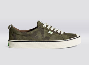 OCA Low Stripe Camouflage Suede Sneaker Men