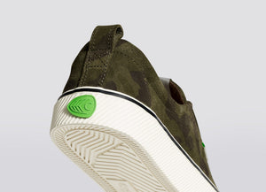 OCA Low Stripe Camouflage Suede Sneaker Men