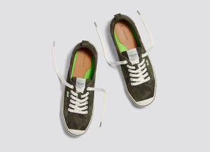 OCA Low Stripe Camouflage Suede Sneaker Men