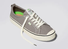 Load image into Gallery viewer, OCA Low Stripe Mystic Grey Canvas Sneaker Women
