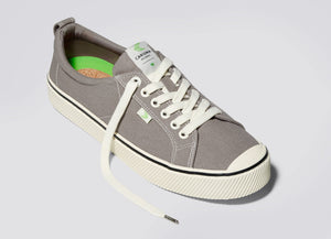 OCA Low Stripe Mystic Grey Canvas Sneaker Women