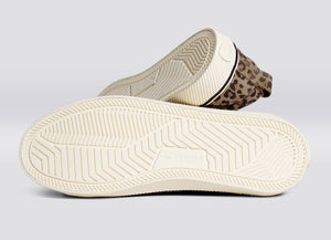 OCA Low Stripe Leopard Print Suede Sneaker Men