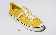 Load image into Gallery viewer, OCA Low Stripe Spice Yellow Canvas Contrast Thread Sneaker Men
