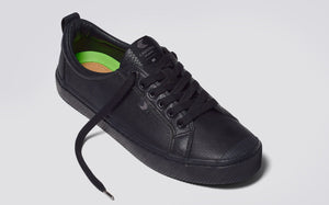 OCA Low Triple Black Premium Leather Sneaker Men