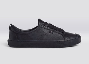 OCA Low Triple Black Premium Leather Sneaker Men