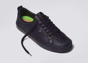 OCA Low Triple Black Premium Leather Sneaker Men