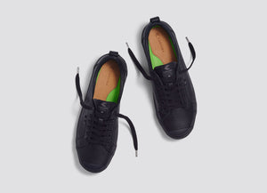 OCA Low Triple Black Premium Leather Sneaker Men