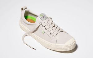 OCA Low Off White Suede Sneaker Women