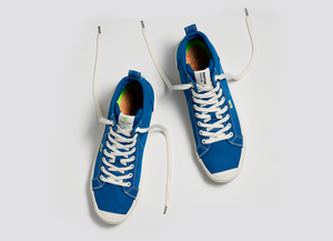 OCA High Pantone Classic Blue Canvas Contrast Thread Sneaker Women