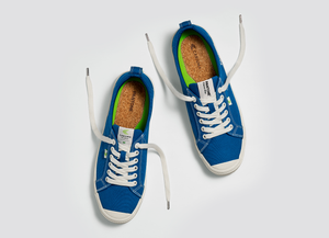 OCA Low Pantone Classic Blue Canvas Contrast Thread Sneaker Women