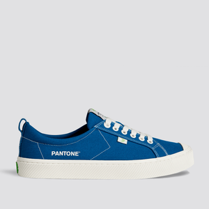 OCA Low Pantone Classic Blue Canvas Contrast Thread Sneaker Men