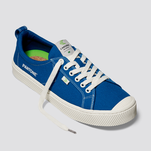 OCA Low Pantone Classic Blue Canvas Contrast Thread Sneaker Men