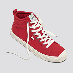 OCA High Red Canvas Sneaker Men