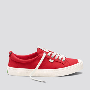 OCA Low Red Canvas Sneaker Men